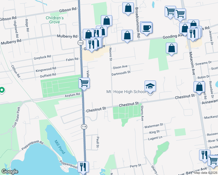 map of restaurants, bars, coffee shops, grocery stores, and more near 15 Naomi Street in Bristol