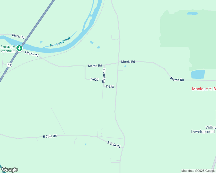 map of restaurants, bars, coffee shops, grocery stores, and more near Welkal Drive in Crawford County