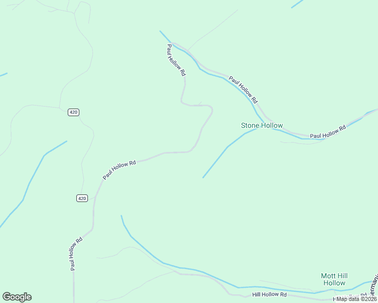 map of restaurants, bars, coffee shops, grocery stores, and more near Paul Hollow Road in Galeton
