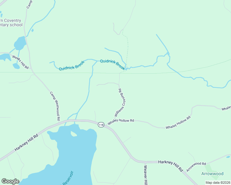 map of restaurants, bars, coffee shops, grocery stores, and more near 495 Williams Crossing Road in Coventry