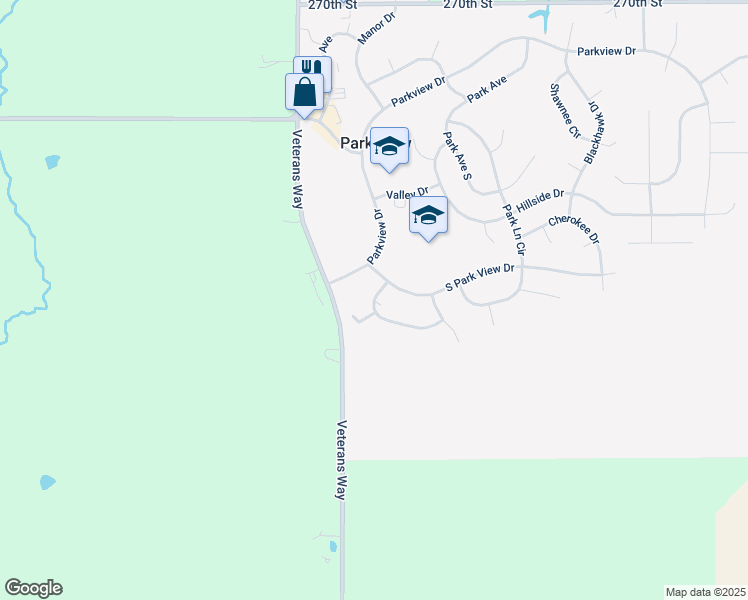 map of restaurants, bars, coffee shops, grocery stores, and more near 49 Crestview Dr in Eldridge