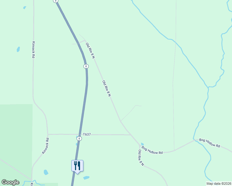 map of restaurants, bars, coffee shops, grocery stores, and more near 12044 Old Route 8 North in Titusville