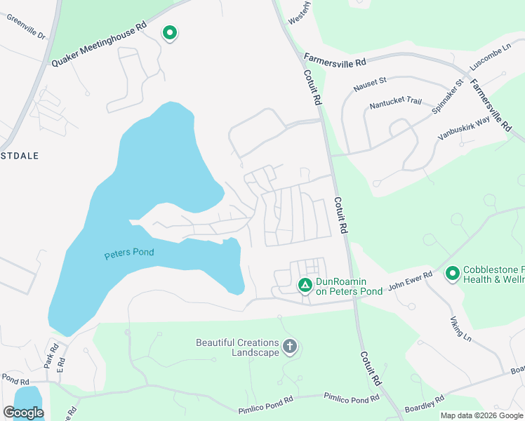 map of restaurants, bars, coffee shops, grocery stores, and more near 185 Cotuit Road in Sandwich