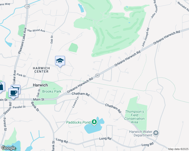 map of restaurants, bars, coffee shops, grocery stores, and more near 862 Orleans-Harwich Road in Harwich