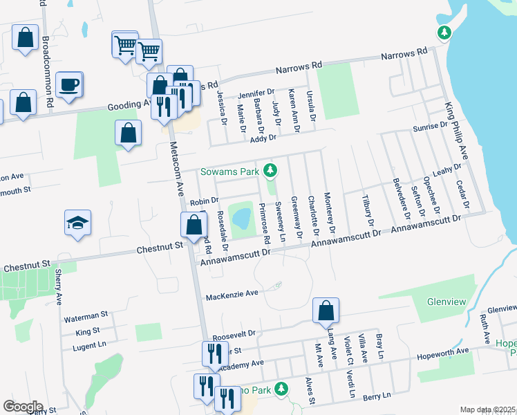 map of restaurants, bars, coffee shops, grocery stores, and more near 30 Primrose Road in Bristol