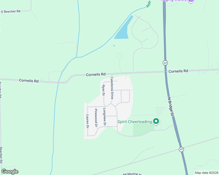 map of restaurants, bars, coffee shops, grocery stores, and more near 3426 Ryan Drive in Yorkville