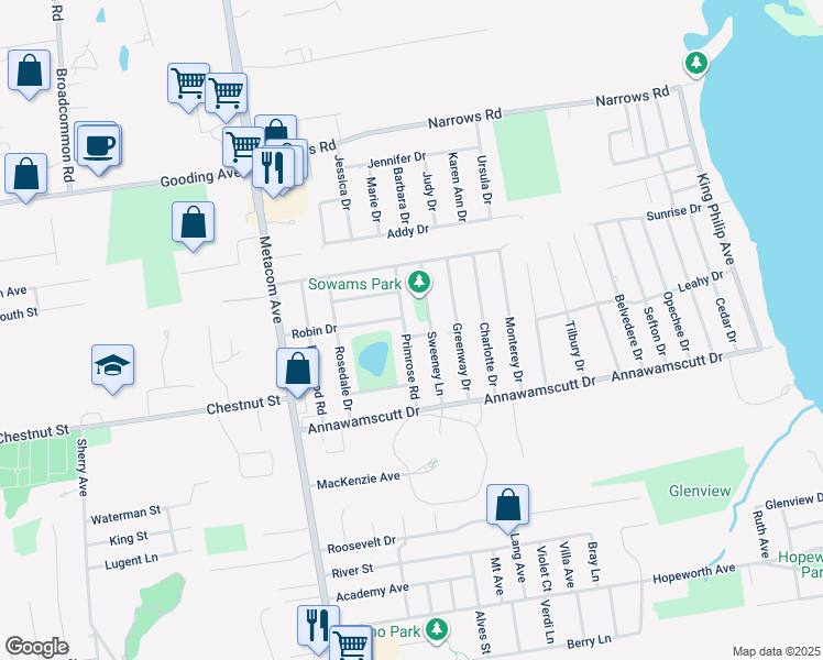 map of restaurants, bars, coffee shops, grocery stores, and more near 30 Primrose Road in Bristol