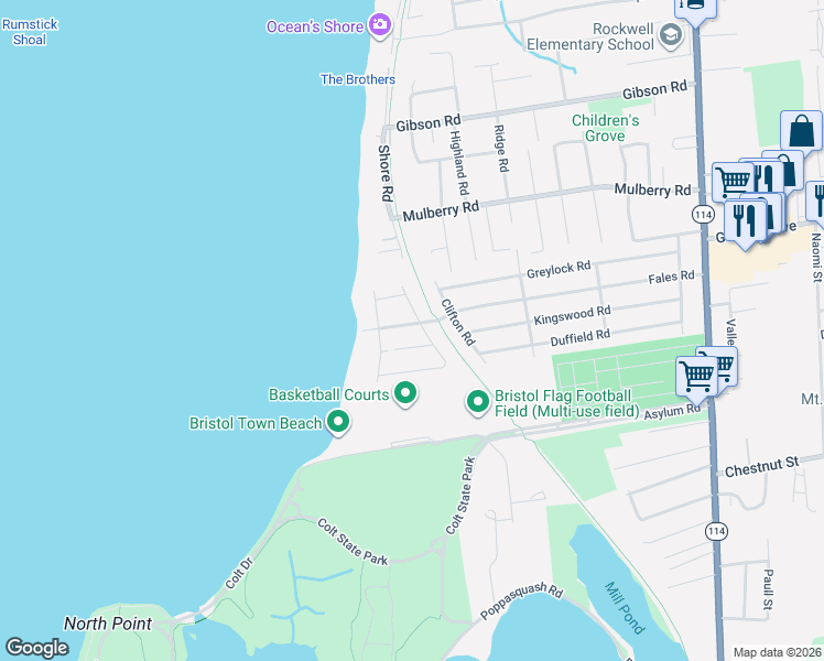 map of restaurants, bars, coffee shops, grocery stores, and more near 14 Fenmore Road in Bristol