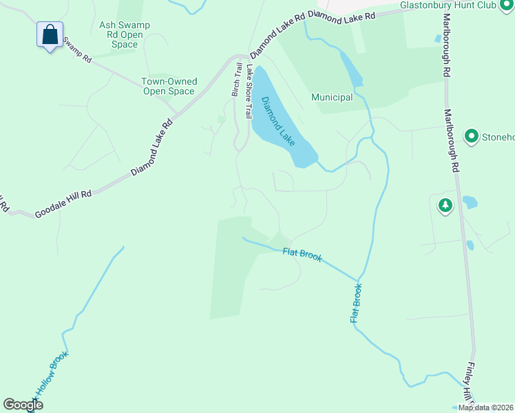 map of restaurants, bars, coffee shops, grocery stores, and more near 91 Springside Trail in Glastonbury