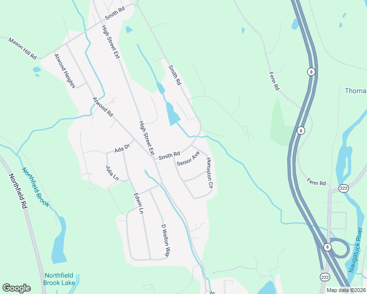 map of restaurants, bars, coffee shops, grocery stores, and more near 77 Smith Road in Thomaston