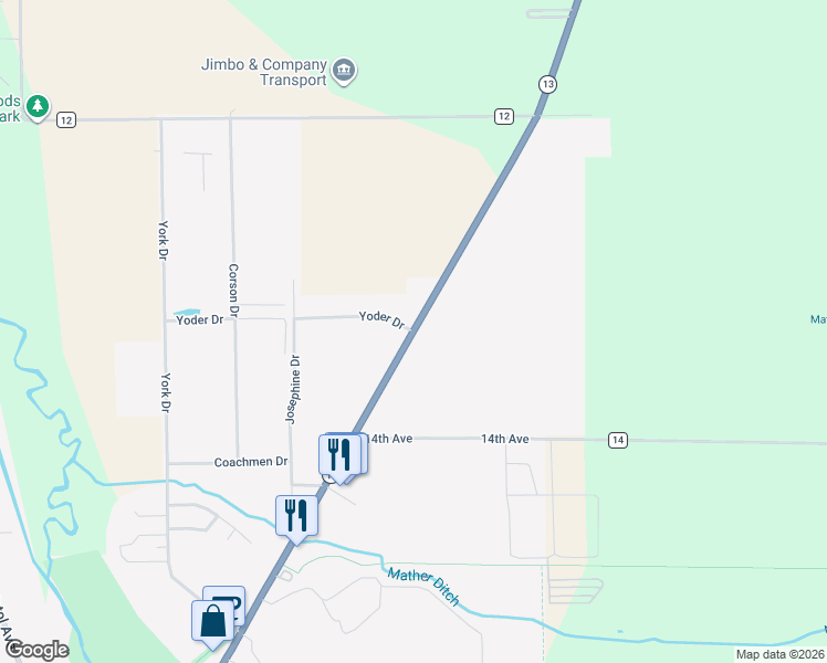 map of restaurants, bars, coffee shops, grocery stores, and more near 475 North Main Street in Middlebury