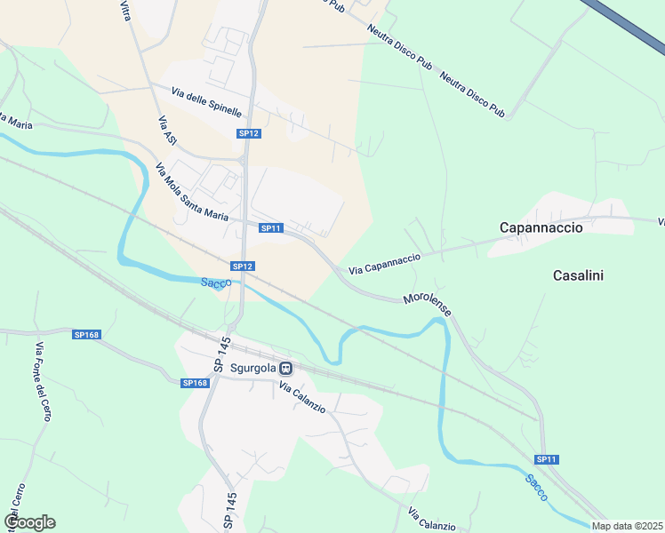 map of restaurants, bars, coffee shops, grocery stores, and more near 2 Via Capannaccio in Provincia di Frosinone