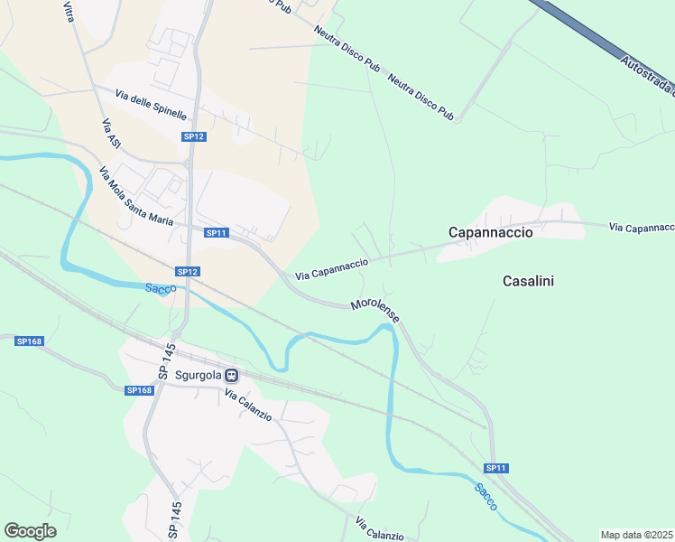 map of restaurants, bars, coffee shops, grocery stores, and more near 2 Via Capannaccio in Provincia di Frosinone