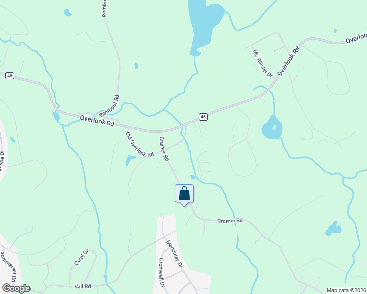 map of restaurants, bars, coffee shops, grocery stores, and more near 60 Old Overlook Road in Poughkeepsie