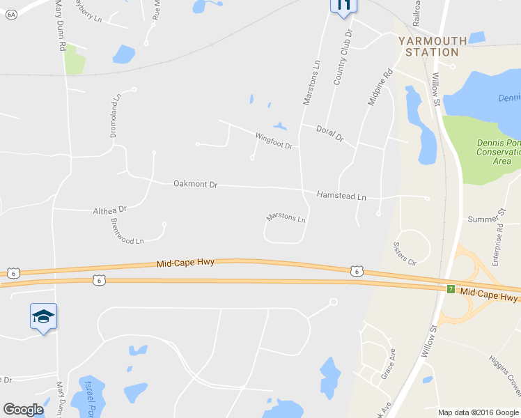 map of restaurants, bars, coffee shops, grocery stores, and more near 544 Marstons Lane in Barnstable