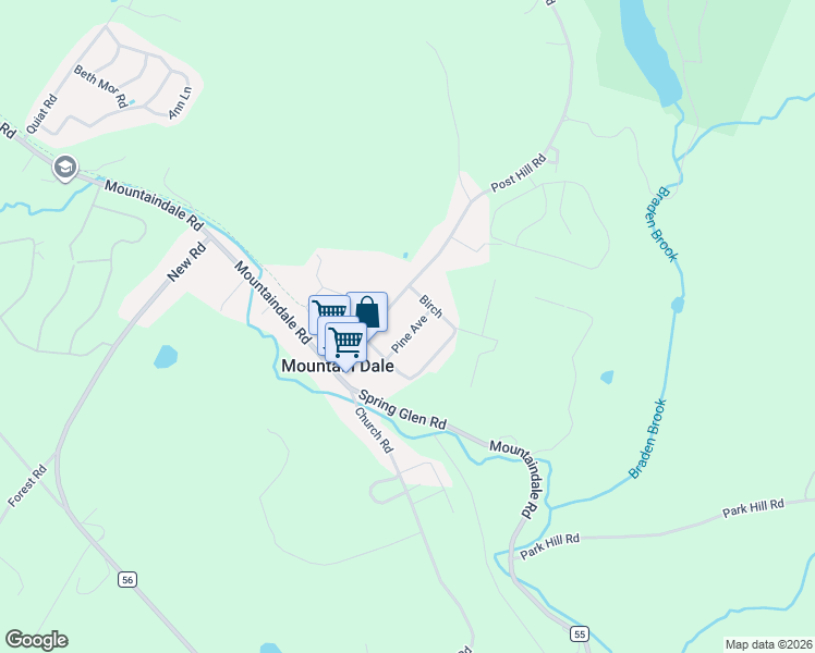 map of restaurants, bars, coffee shops, grocery stores, and more near 30 Post Hill Rd in Mountain Dale