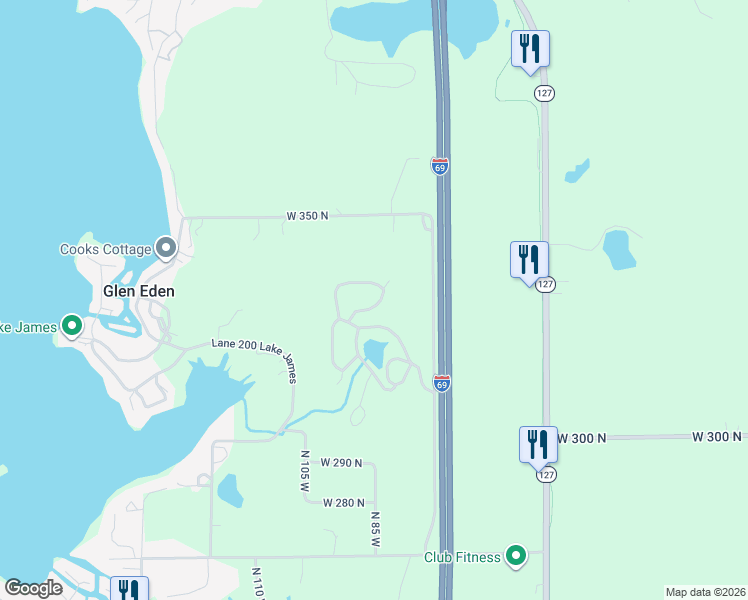 map of restaurants, bars, coffee shops, grocery stores, and more near 140 Cedar Ridge Vop in Angola