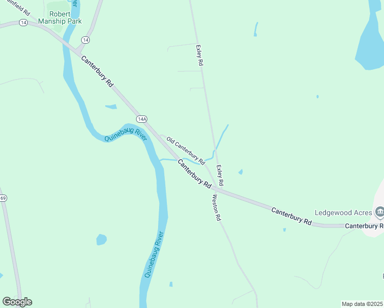 map of restaurants, bars, coffee shops, grocery stores, and more near Old Canterbury Road in Plainfield