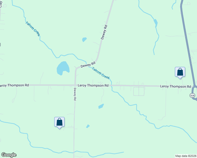 map of restaurants, bars, coffee shops, grocery stores, and more near 16140 Thompson Road in Thompson