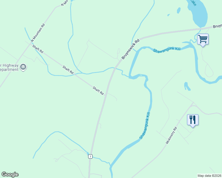 map of restaurants, bars, coffee shops, grocery stores, and more near 1055-1277 County Road 7 in Gardiner