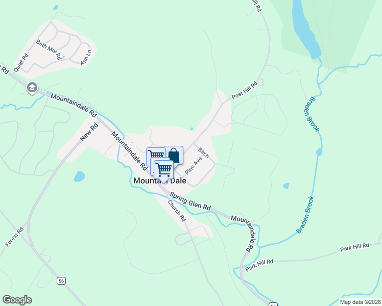 map of restaurants, bars, coffee shops, grocery stores, and more near 30 Post Hill Road in Mountain Dale