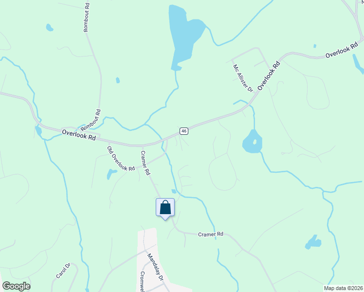 map of restaurants, bars, coffee shops, grocery stores, and more near 40 Woodbrook Lane in Poughkeepsie