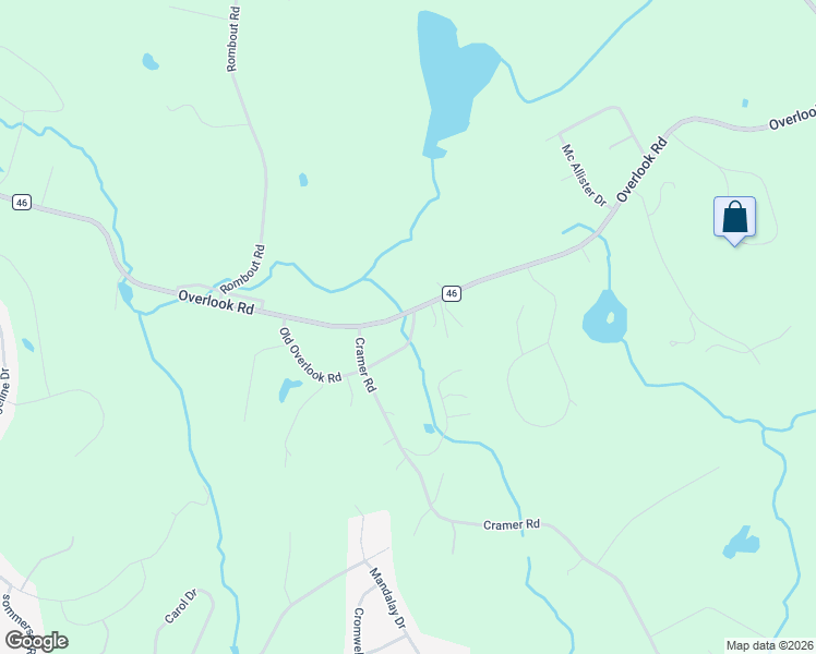 map of restaurants, bars, coffee shops, grocery stores, and more near 60 Old Overlook Road in Poughkeepsie