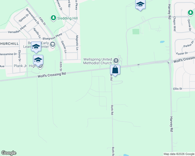 map of restaurants, bars, coffee shops, grocery stores, and more near 2226 Roth Road in Oswego