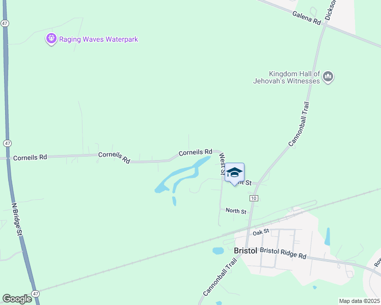 map of restaurants, bars, coffee shops, grocery stores, and more near 9268 Corneils Road in Bristol