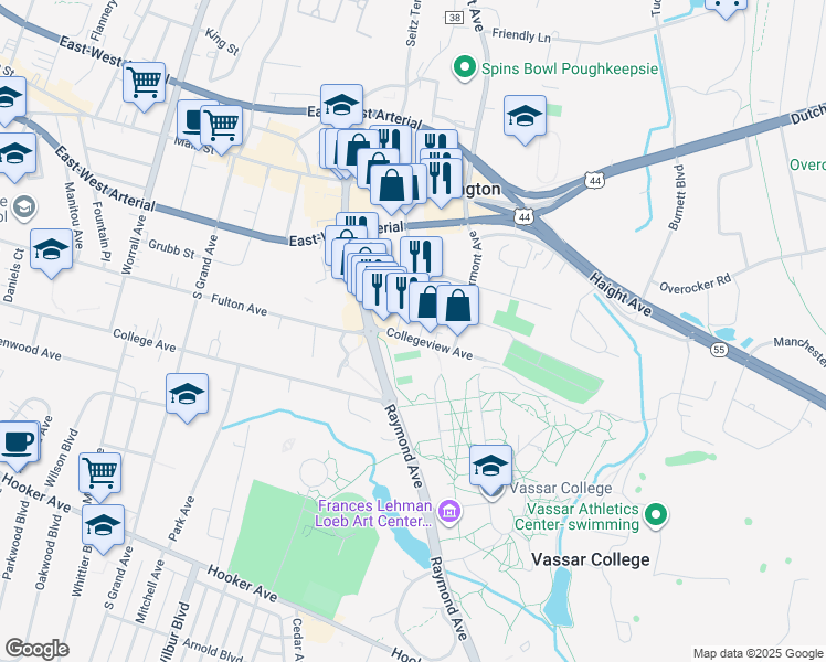 map of restaurants, bars, coffee shops, grocery stores, and more near 20 Lagrange Avenue in Arlington