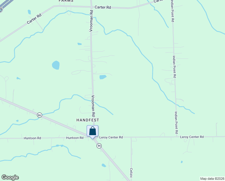 map of restaurants, bars, coffee shops, grocery stores, and more near 6455 Vrooman Road in Painesville