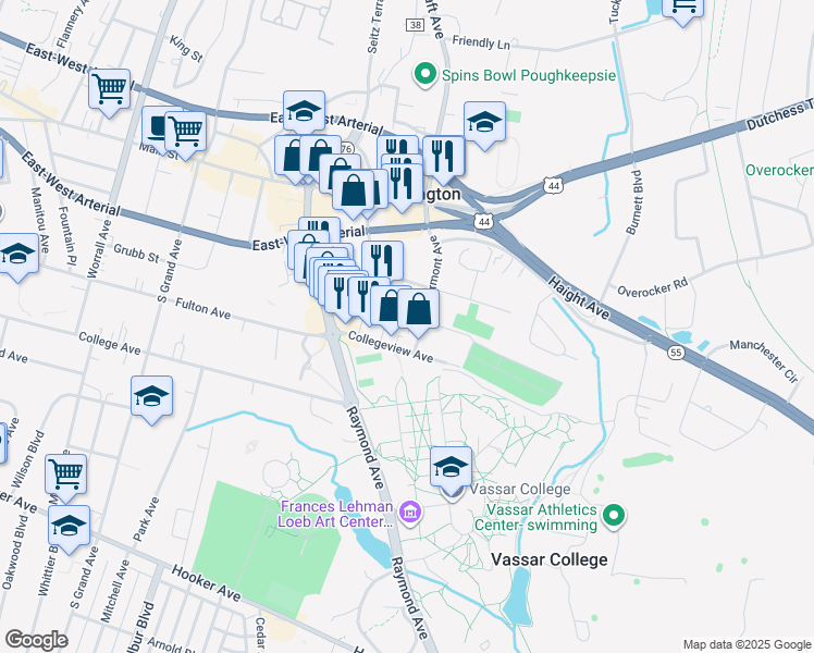 map of restaurants, bars, coffee shops, grocery stores, and more near 37 Lagrange Avenue in Arlington