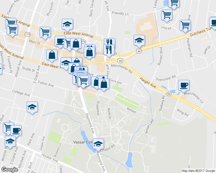 map of restaurants, bars, coffee shops, grocery stores, and more near 49 Lagrange Avenue in Arlington