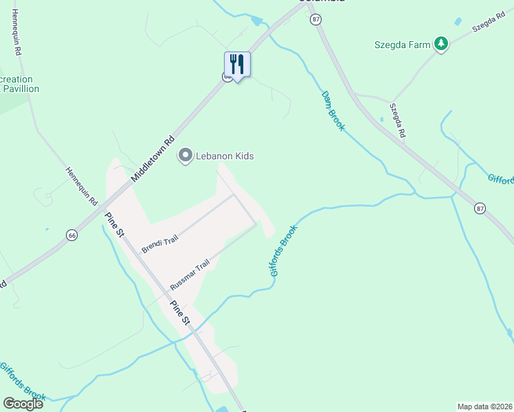 map of restaurants, bars, coffee shops, grocery stores, and more near 4 Timber Trail in Columbia