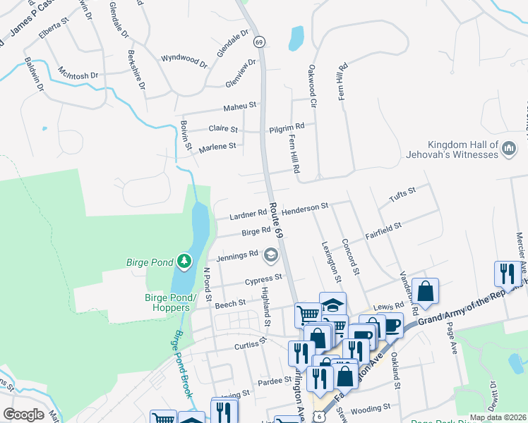 map of restaurants, bars, coffee shops, grocery stores, and more near 20 Lardner Road in Bristol