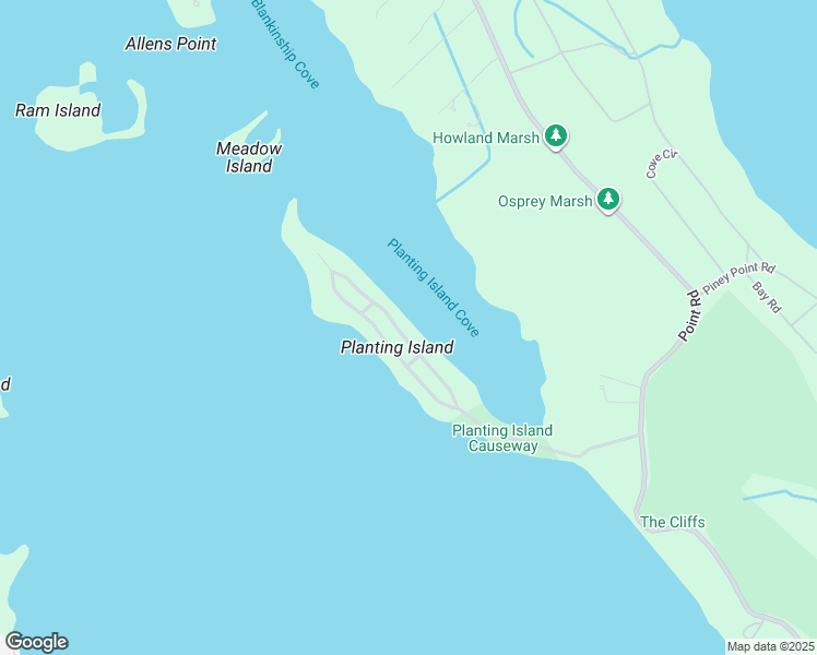 map of restaurants, bars, coffee shops, grocery stores, and more near 45 East Avenue in Marion