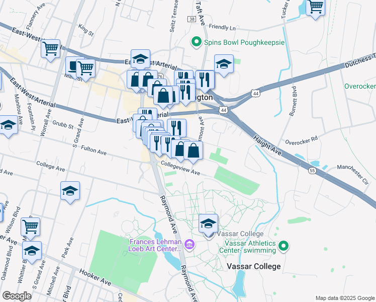 map of restaurants, bars, coffee shops, grocery stores, and more near 37 Lagrange Avenue in Arlington
