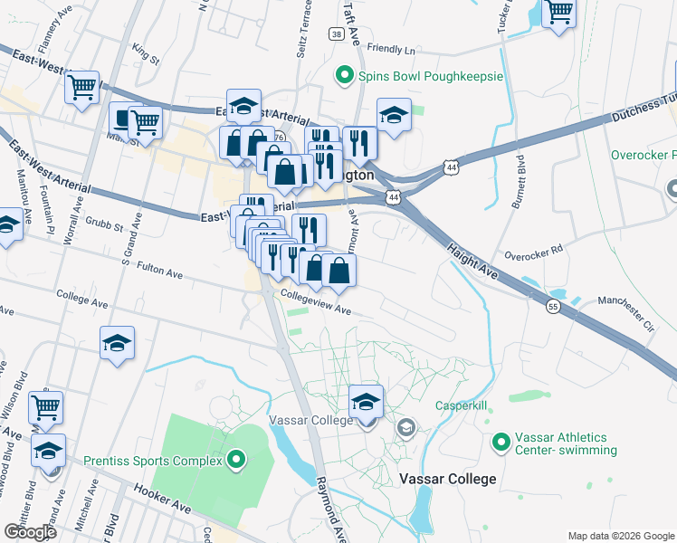 map of restaurants, bars, coffee shops, grocery stores, and more near 37 Lagrange Avenue in Arlington