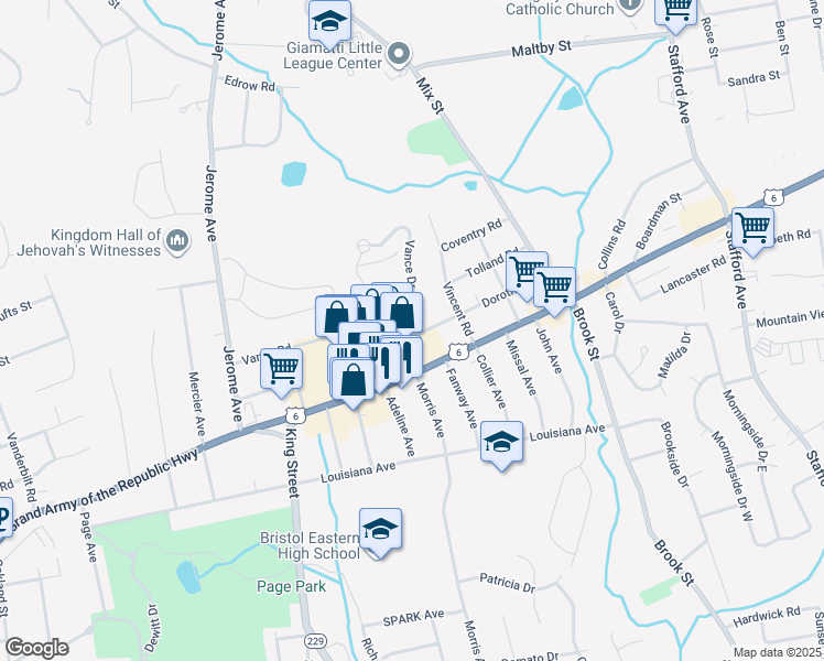 map of restaurants, bars, coffee shops, grocery stores, and more near 152 Dorothy Road in Bristol