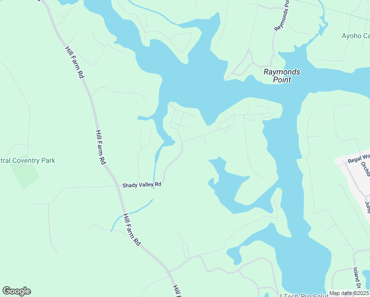 map of restaurants, bars, coffee shops, grocery stores, and more near 201 Shady Valley Road in Coventry