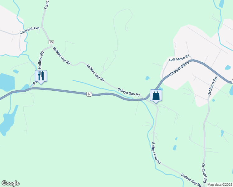 map of restaurants, bars, coffee shops, grocery stores, and more near 519 State Route 55 in Highland