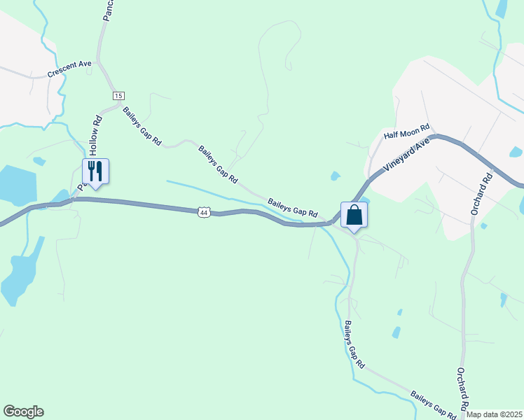 map of restaurants, bars, coffee shops, grocery stores, and more near 519 State Route 55 in Highland