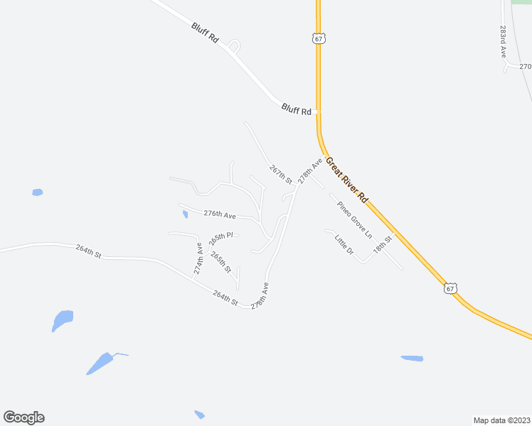 map of restaurants, bars, coffee shops, grocery stores, and more near 26525 277th Avenue in Princeton