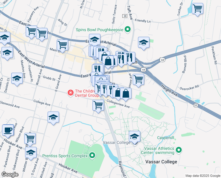 map of restaurants, bars, coffee shops, grocery stores, and more near 20 Lagrange Avenue in Arlington