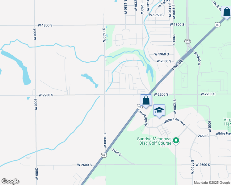 map of restaurants, bars, coffee shops, grocery stores, and more near 1535 West 2200 South in Wellsville