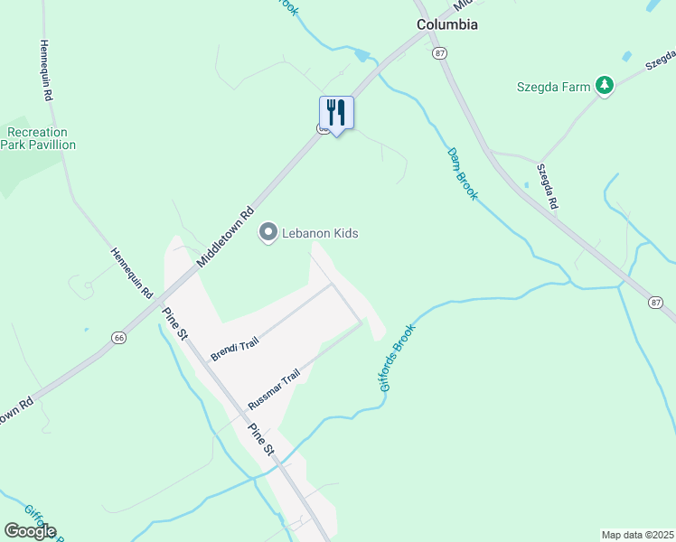 map of restaurants, bars, coffee shops, grocery stores, and more near 10 Timber Trail in Columbia