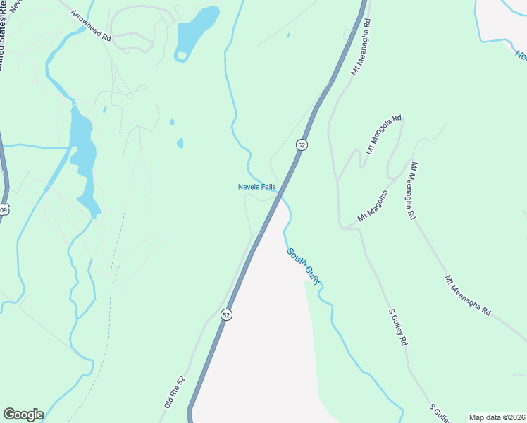 map of restaurants, bars, coffee shops, grocery stores, and more near 5101-5119 Old Route 52 in Ellenville