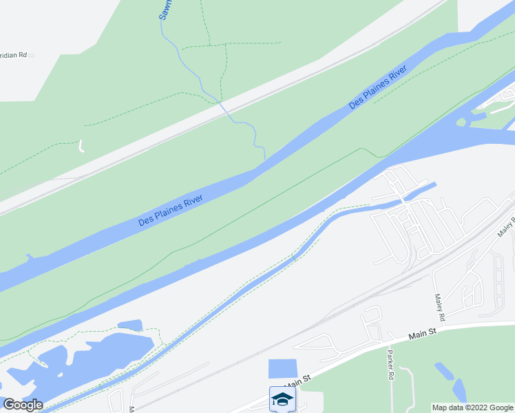 map of restaurants, bars, coffee shops, grocery stores, and more near Centennial and I&M Canal Trail System in Lemont