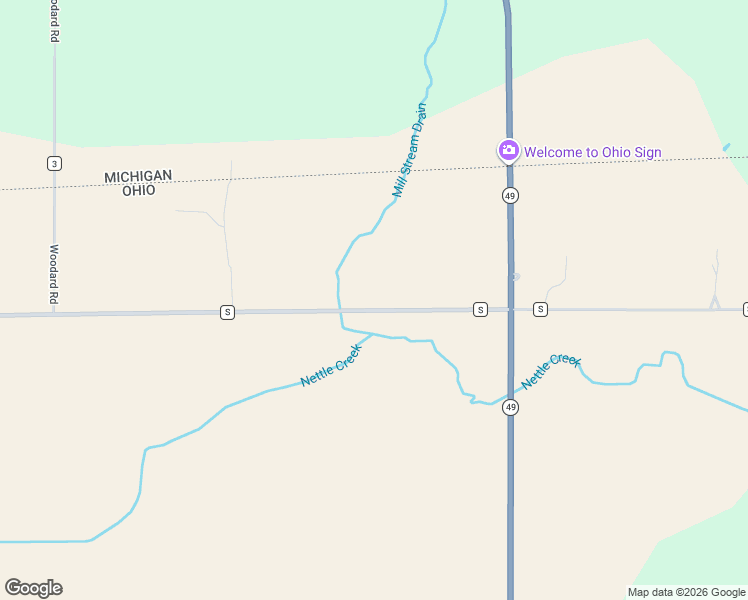 map of restaurants, bars, coffee shops, grocery stores, and more near 3721 County Road S in Edon