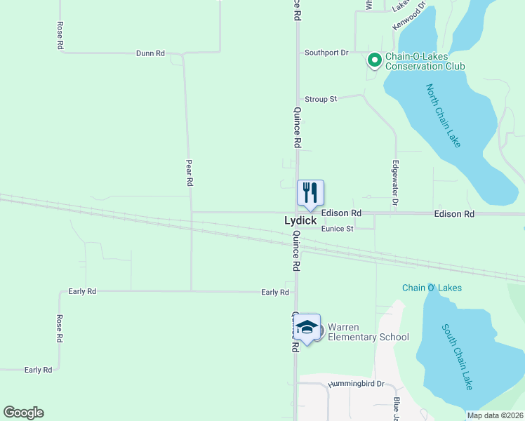 map of restaurants, bars, coffee shops, grocery stores, and more near 26607 Edison Rd in South Bend